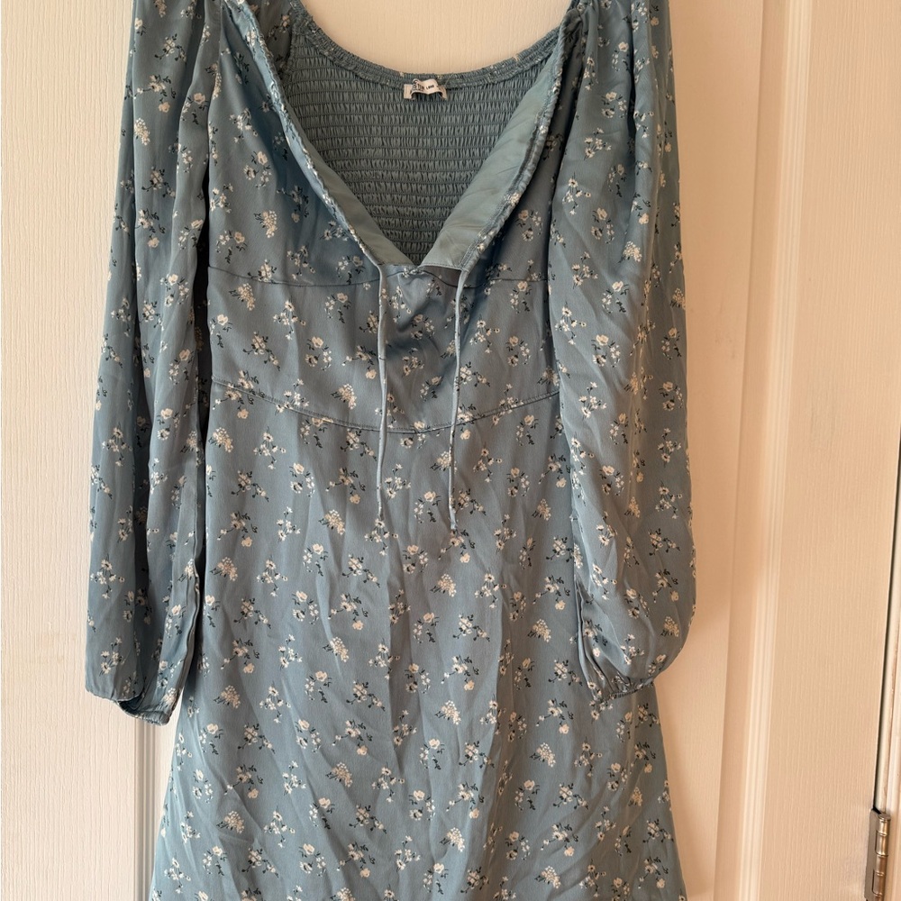 Hollister Blue Smocked Dress